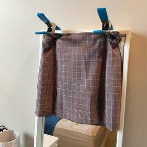 Sunday best plaid mini skirt